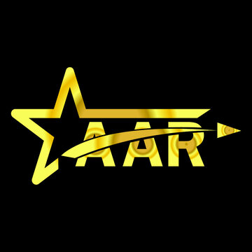 AAR letter logo design. AAR creative  letter logo. simple and modern letter logo. AAR alphabet letter logo for business. Creative corporate identity and lettering. vector modern logo  