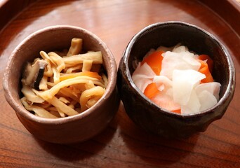 切り干し大根と漬物