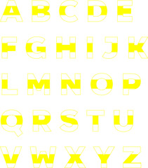 This is a colorful gradient alphabet. You can use the alphabet anywhere you want.
