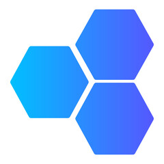 molecule gradient icon
