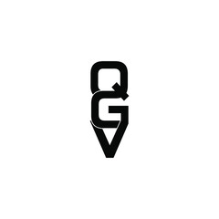 qgv letter original monogram logo design