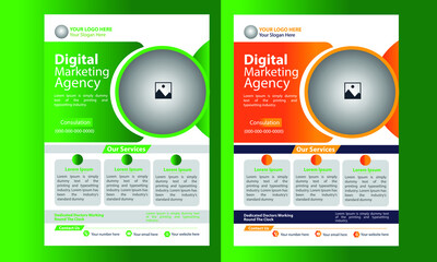 corporate business flyer design tamplate