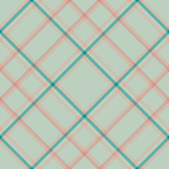 Plaid pattern vector. Check fabric texture. Seamless textile design for clothes, paper print.
