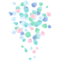 シーグラス 柔らかい風合いにかすれ加工 ベクターイラスト背景におすすめ