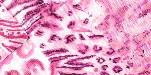Grunge Animal Background. Rose Pattern Retro