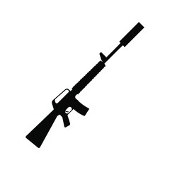 Fototapeta premium Machine ector icon set. weapon illustration sign collection. army symbol. infantry logo. war mark.