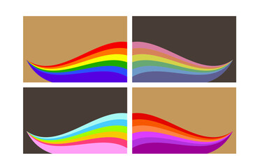 LGBT Flag Background, Vector illustration