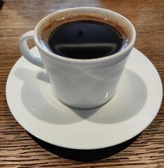 Turkish coffee in a white cup, Turkish coffee background