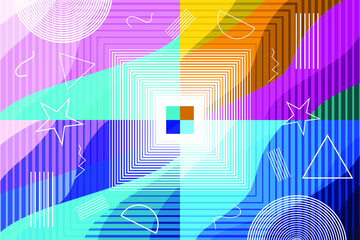 Obraz premium Abstract background With multi-colored geometric shapes