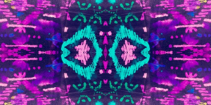 Batik Ikat. Multicolor Sweater Pattern Seamless. - Powered by Adobe