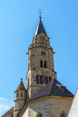 Fototapeta na wymiar St. Michaels Church at Schwaebisch Hall in south Germany