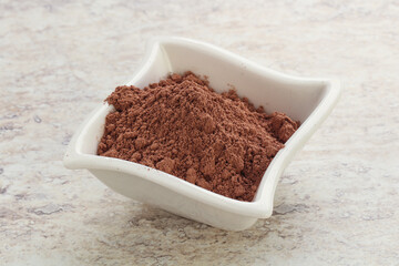 Natural organic cocoa powder for culinary