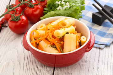 Korean food - pickled bamboo stalks