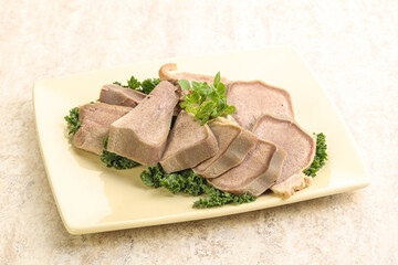 Sliced Pork Tongue snack appetizer