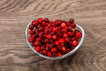 Sweet and tasty cranberry in the bowl