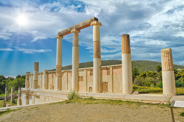 Fototapeta premium Abaton of Epidaurus at the sanctuary in Greece