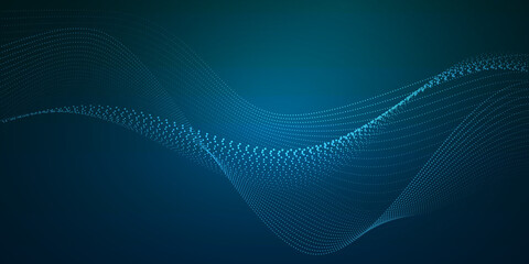 ウェーブ背景　ベクター素材