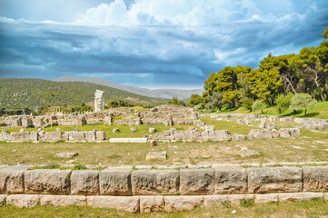 Fototapeta na wymiar Abaton of Epidaurus at the sanctuary in Greece