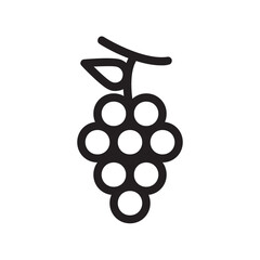 Grapes , Fruits outline icon.