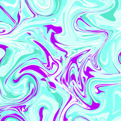 Fluid abstract flow colorful waves background. Ink splash. Vector illustration.