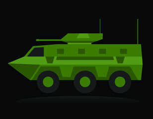 apc vehicle, armoured personnel carrier, military vehicle, battle taxi, vector illustration 
