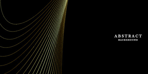 Black gold background vector