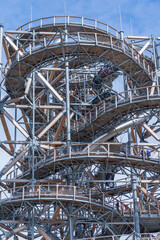 Swieradow Zdroj, Poland Lookout Tower in spa resort in the Izerskie Mountains in Poland 
