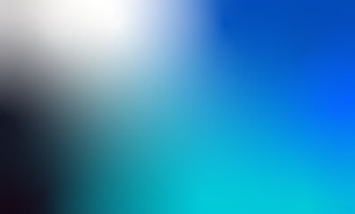 Blue teal deep water sea ocean blur gradient effect background template vector design with white light ray from top. 
