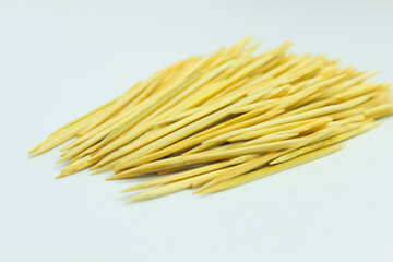 Wooden Toothpicks. Isolated