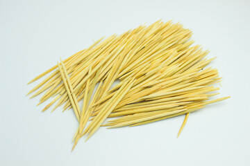 Wooden Toothpicks. Isolated