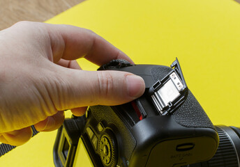 memory card in the camera. memory card replacement.