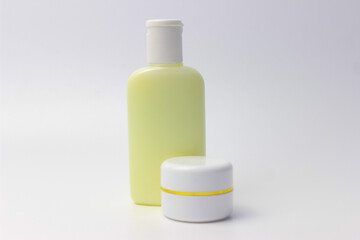 Face & Body Cream. Skincare. Isolated