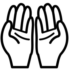 Praying hand illustration