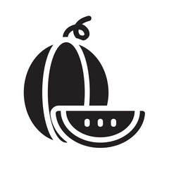 Watermelon , Fruits solid icon.