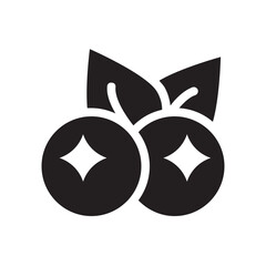 Blueberry , Fruits solid icon.
