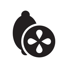 Lemon , Fruits solid icon.