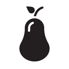 Pear , Fruits solid icon.