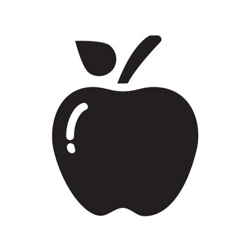 Apple , Fruits Solid Icon.