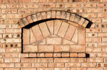 Devorative brick wall