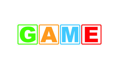 Game time with font design.	