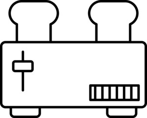 Toaster outline icon
