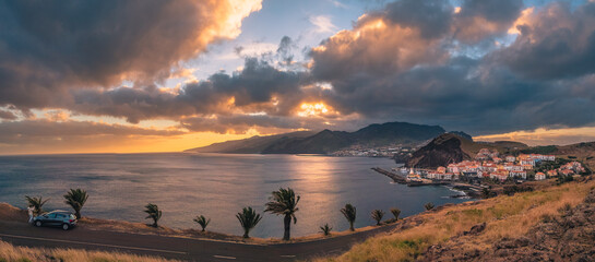 Beautiful view of Portuguese island with sunlight © Michael Sauer/Wirestock Creators