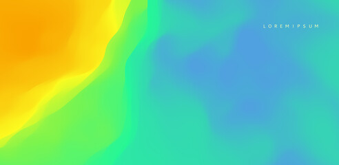 Water surface. Wave of ocean on the sandy beach. Nature background. Trendy gradients. Modern screen design with dynamic effect. Vector illustration.