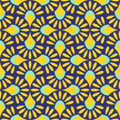 Abstract geometric seamless pattern. Colorful wallpaper vector print. Multicolor asian style fishcsale ornament. Simple shaped small scale fashion textile design