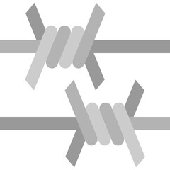 barbed wire flat icon