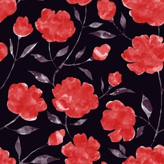 seamless pattern with flowers