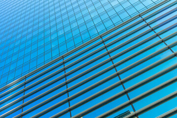 background of the glass modern office building.