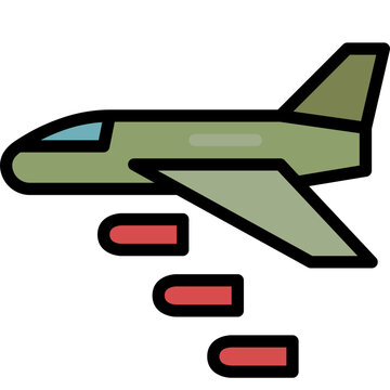 recommend clip art: bomber plane filled outline icon