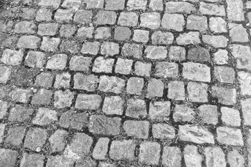 Pavés en Noir et blanc.