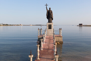 Monument to St. Clement in the Cossack Bay of the city of Sevastopol, Crimea